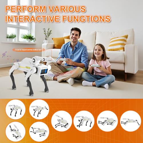 Robot Dog with Claw - Interactive STEM Pet with Voice Control, 30+ Actions & Remot contol, Durable Design for Kids Age 6+ - style: robot dog with claw