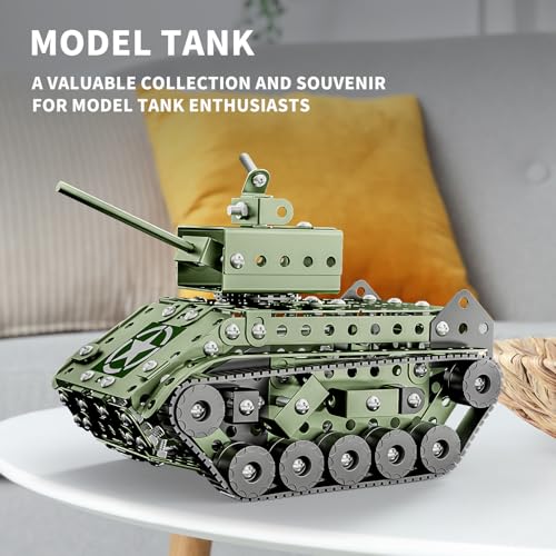 Lucky Doug STEM Building Projects Model Army Tank Set - 284 Pieces STEM Project Building Toys for Kids Ages 8-12, Assembly Science Kit Educational Toys Gift for Kids Boys 7 8 9 10 11 12-16 Years Old - style: 8801