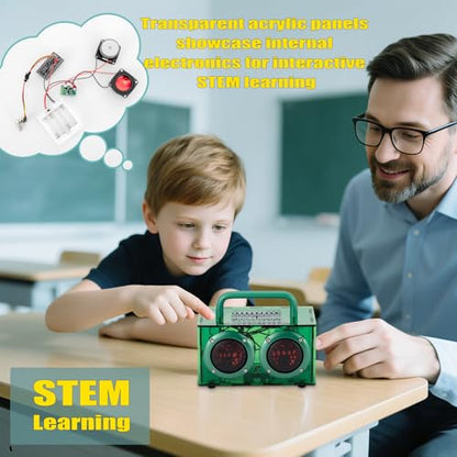 DIY Arylic Bluetooth Speaker Kit - STEM Toys for Ages 8-12 - color: Green