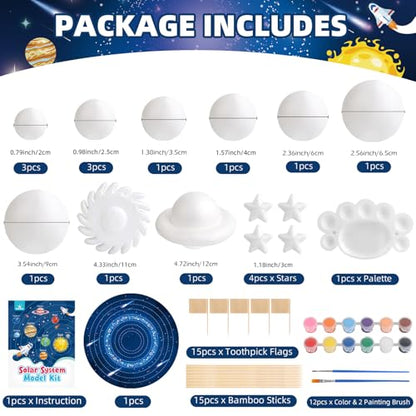 wookidel 64 PCS Solar System Project Kit, Solar System for Kids