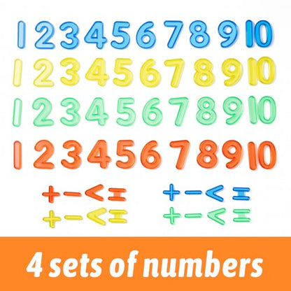 48 Pcs Plastic Numbers and Symbols, Early Math Set - color: Numbers and Symbols