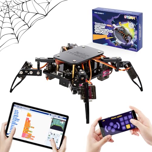 ACEBOTT Science Kits Spider Robot Building Kit STEM Crawling Robot Gifts for Kids Boys Ages 8-12 Girls, Scientific Coding Robotic Technic Creative DIY Toys for Birthday