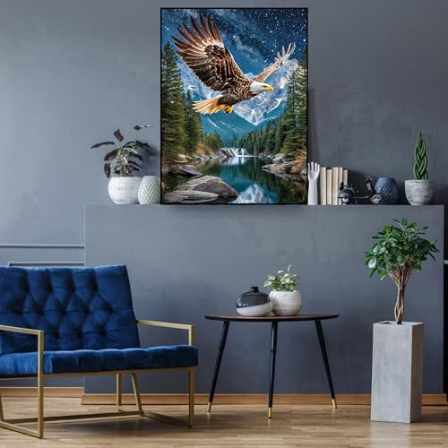 Diamond Art Kits for Adults,Eagle Diamond Painting Kits for Beginner - color: Eagle-A