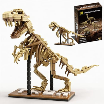 T-Rex Skeleton Building Set Model Poseable Joints 316Pcs Office Display