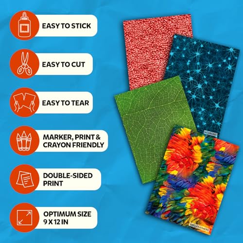 Skillmatics Life Science Construction Paper for Kids – DIY Craft Activity - color: Life Science, size: 60 Sheets