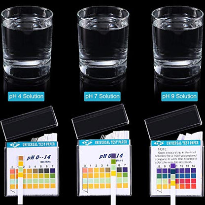 Hicarer 200 Strips Plastic pH Test Strips, Universal pH 0-14