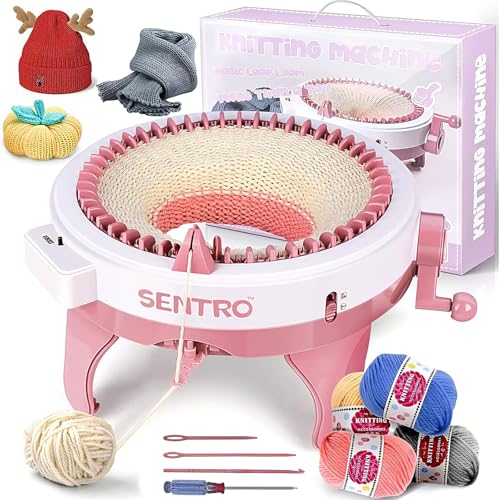 SENTRO Knitting Machine 48 Needles with Row Counter for Adults & Beginners - size: 48 Needles