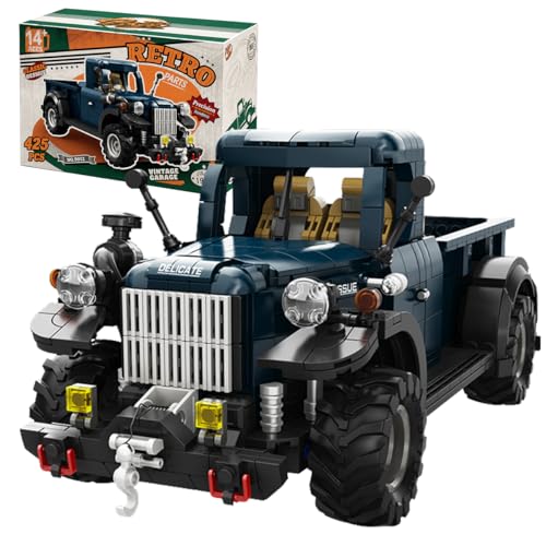 Retro 1:16 Semi Truck Model Kit for Adults 1199pcs - style: Retro 1:16 Semi Truck