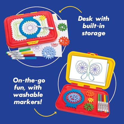 Spirograph Jr. — Jumbo Sized Gears Classic Retro Toy For Spiral Drawing Art Design Toy Kit for Smaller Hands — For Kids Ages 3 and Up - style: Original
