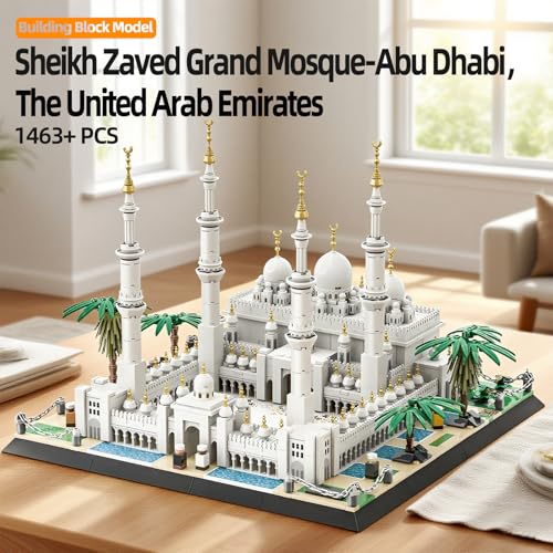 Sheikh Zayed Grand Mosque Building Blocks Set - style: Sheikh Zayed Mosque
