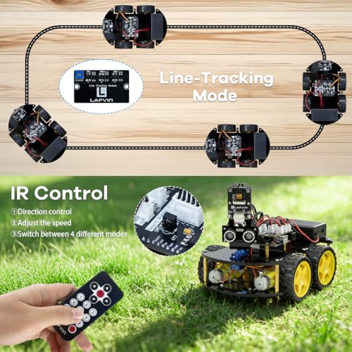LAFVIN R3 Camera Smart Robot Car Kit for Arduino Robotics with Tutorial