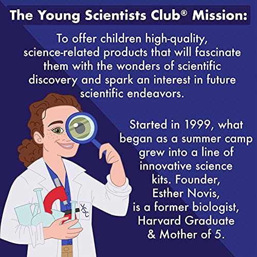 The Young Scientists Club Exploring Fossils, at-Home STEM Kits for Kids Age 8 and Up, Fossil Kits for Young Scientists, Dinosaur Experiments, Kids Dinosaur Parties