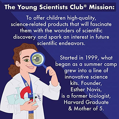 The Young Scientists Club Exploring Fossils, at-Home STEM Kits for Kids Age 8 and Up, Fossil Kits for Young Scientists, Dinosaur Experiments, Kids Dinosaur Parties