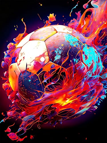 Diamond Art Kits for Adults & Beginners, Soccer Diamond Painting Kit - color: HMDPUS-26103