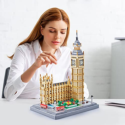 Big Ben Building Block Set, London Architecture Micro Blocks Kit