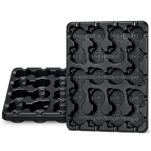 homenote 5 Pack Reusable 20 Cell Seed Starter Trays for 3 Inch Nursery Pots - size: 3 Inch, style: 5 Pack Seed Starter Tray