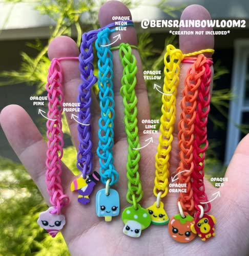 Rainbow Loom® Lime Green Rubber Bands with 24 C-Clips (600 Count) - color: Lime Green