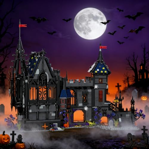 Dracula Haunted House - Blocks Set,3007 PCS Halloween Castle for Adults - style: Dracula Castle