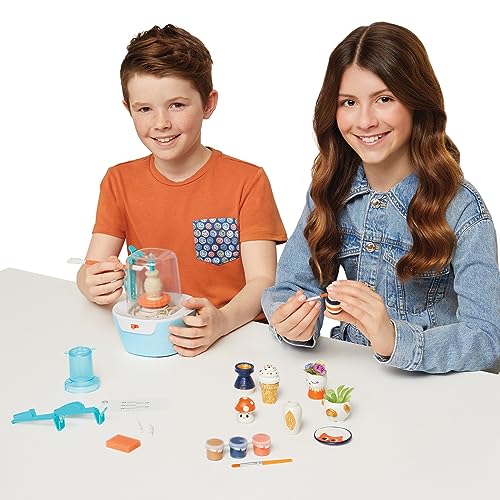 Make It Real Mini Pottery Studio - 26-Piece DIY Pottery Kit with Mess-Free Air Dry Clay - Create 10 Miniature Projects, Beginner to Master Levels - Innovative Centering Tool - Great for Kids Ages 8 - style: Standard