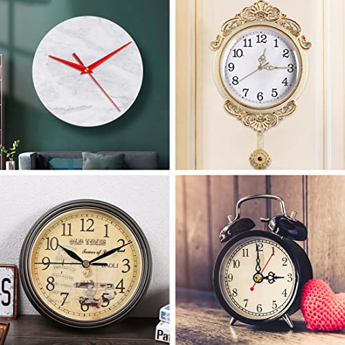 EMOON 9 Pieces Clock Mechanism Replacement Kit with 12 Pack Clock Hands, Silent Sweep Clock Motor Kit Battery Operated for Clock Repair DIY Replacement, Custom Clock