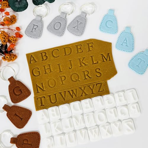 Xaekicr 26PCS Alphabet Polymer Clay Cutters Set – Uppercase Letter Clay Cutters for Polymer Clay Molds, Clay Tools for DIY Crafts, Leather, Baking - color: F color