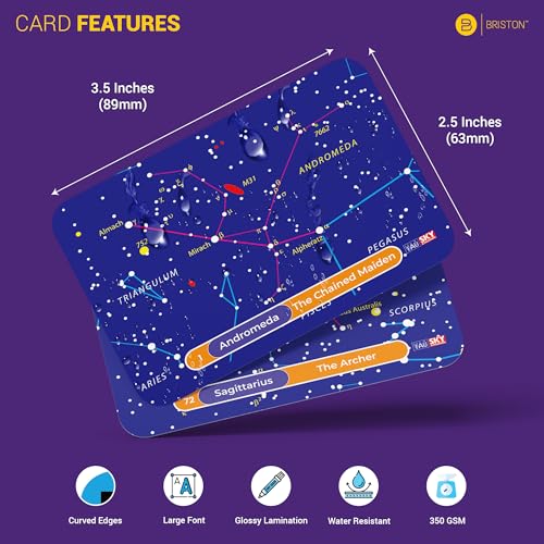 Constellation Flash Cards – 88 Astronomy Cards with Stars & Space Facts