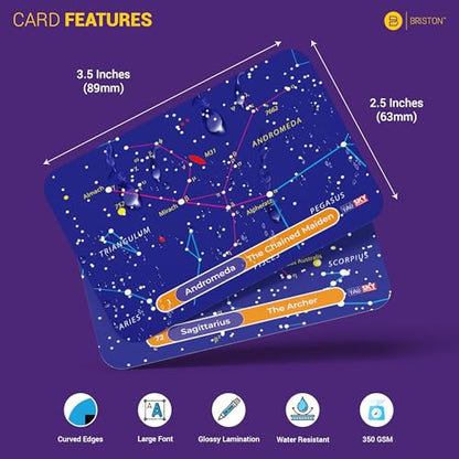 Constellation Flash Cards – 88 Astronomy Cards with Stars & Space Facts