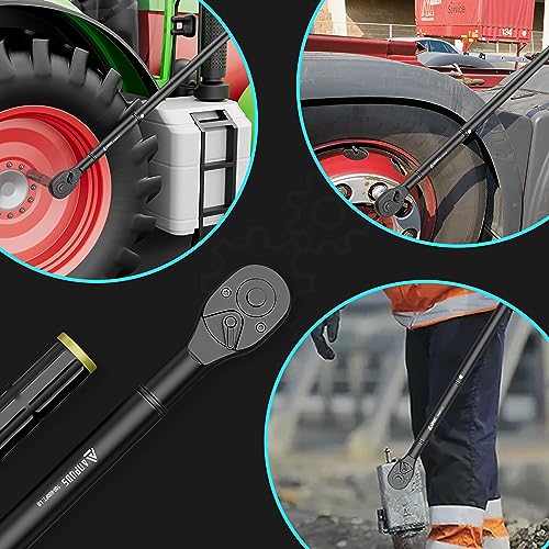 ANPUDS 3/4" Click Torque Wrench, 100-800 Ft-Lb/135.5-1084 Nm, Heavy Duty - size: 100-800 ft-lb / 135.5-1084 Nm
