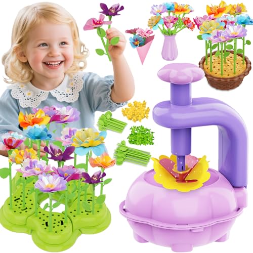 FUNZBO Girls Toys - Flower Bouquet Craft Kits, DIY Arts and Crafts Supplies