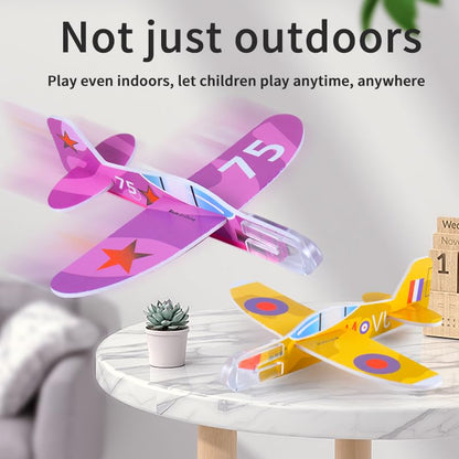 LUCKY GUESS Foam Glider Planes, 50 PCS Assorted Paper Airplanes for Kids