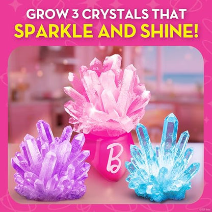 Barbie Crystal Growing Kit with 3 Sparkling Crystals for Kids Ages 8-12