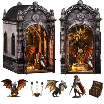 Spilay Book Nook Kit for Adults, Magic DIY Miniature House Kit - color: Dragons Treasure Labyrinth