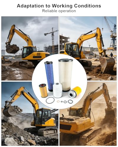 Filter Kit Fit for JCB Excavator 100C-1 100C-2 210 210T 215 8085ZTS