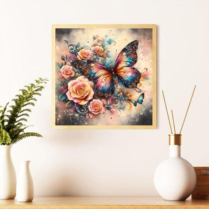 Butterfly Diamond Art Kits for Adults, Diamond Painting Kit 14x14 Inch - color: Style 40