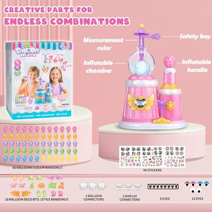 nicknack Princess Pink Balloon Animals Kit with Pump Craft Kits Girls Gifts - color: Princess Pink