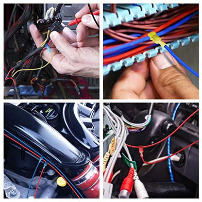 TICONN T Tap Wire Connectors, T Wire Quick Splice Connector, T Connectors for Wiring with Storage Case (360 Pcs) - style: 360 Pcs