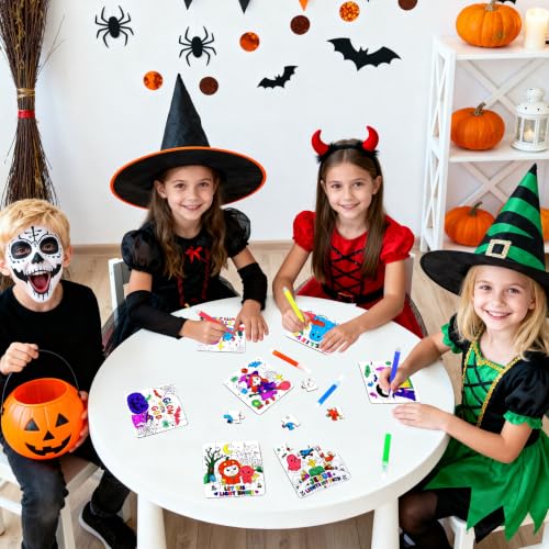 Halloween Crafts for Kids & Adults, Christian DIY Art Activities Kit Puzzle - color: Religious Halloween Colorful