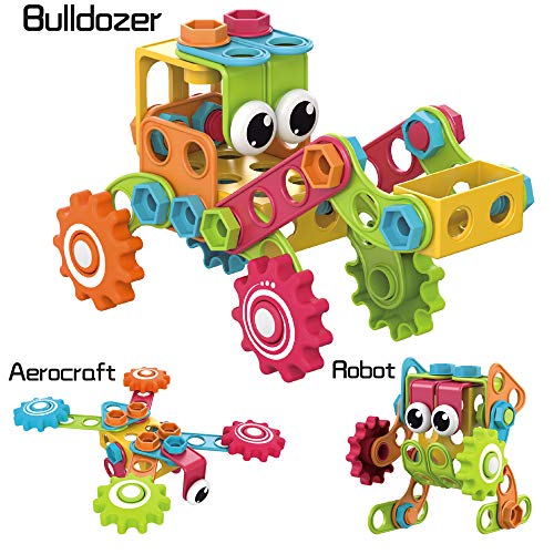 Contixo ST3 Kids Toys - 223 PCs 3D Building Blocks STEM Construction Playboards Creativity, Imagination, Recreational, Educational for Children Toddler, 3+ Year Old Boys and Girls - style: STEM-223pcs