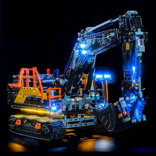 LED Lighting Compatible with Lego Volvo EC500 Hybrid Excavator 42215 - JUST Lights,Light Kit Compatible with Lego 42215,NOT Included The Model