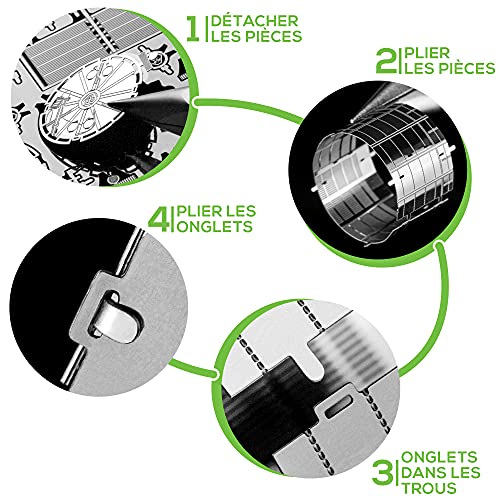 Metal Earth Fascinations Hubble Telescope 3D Metal Model Kit