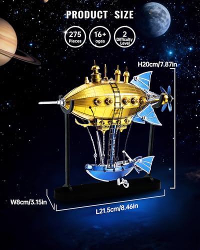 Piececool Metal 3D Puzzle for Adults Victoria Steamship Metal Model Kits DIY Building Kits,Hobbies Family Time,Home Decor Best Gifts