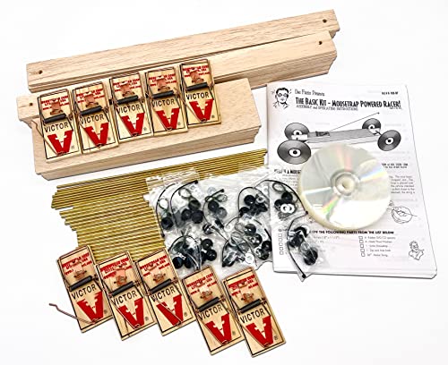 The Basic Kit (10-Pack) All-Purpose Mousetrap Powered Car for STEM learning