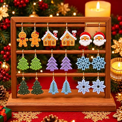 11 Pcs Holiday & Woodland Polymer Clay Cutters Set - Mushroom, Snowflake, Christmas Tree & Animal Shaped Clay Cutters for Polymer Clay Jewelry Making, Perfect Christmas & Animal Lover Gift - color: Santa