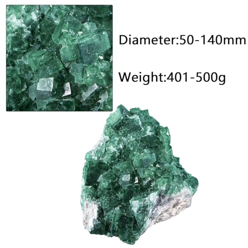Sportmusies Natural Green Fluorite Crystal Cluster, 1.97-5.51 inches - size: 1.97 - 5.51 Inch