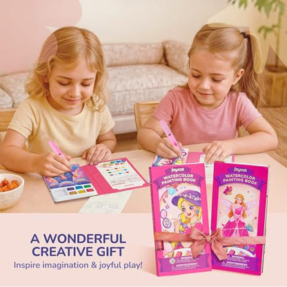 JoyCat 2 Pack Pocket Paint with Water Coloring Books for Kids - style: 2 Pack - Makeup & Princess