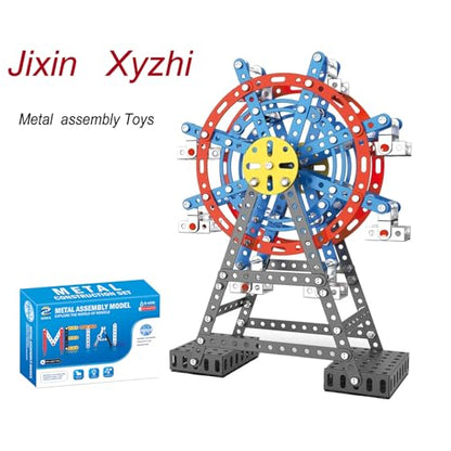 Building Sets STEM Assembly Metal Toys Ferris Wheel Model Kit Engineering Building kit for Adults and Teens Parent-Child Interaction Construction Sets Gifts for Kids 8-16