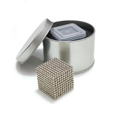 Silver Creative Magnetic Balls Building 1000PCS, Adult DIY Fidget Kit, Stress Relief Toy for Adults Only, Modern Desktop Ornament & Relaxation Gift for Home and Office