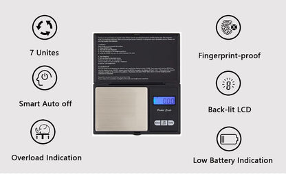 Diamond Tester Pen, High Accuracy Jewelry Diamond Tester＋200g/0.01g Mini Jewelry Scale＋60X Mini LED Magnifying, Professional Diamond Selector for Novice and Expert, Thermal Conductivity Meter - color: Diamond Tester+ Magnifier