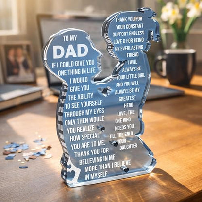 To My Dad – Best Dad Ever Gifts, Valentines Fathers Day Daddy Gifts from Daughter or Son, Golf Dog Bonus Father in Law Birthday Gift - color: ToMyDad01