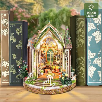 Book Nook Kit DIY Miniature House 3D Wooden Puzzle - Dreamland Floral Studio - color: Dreamland Floral Studio